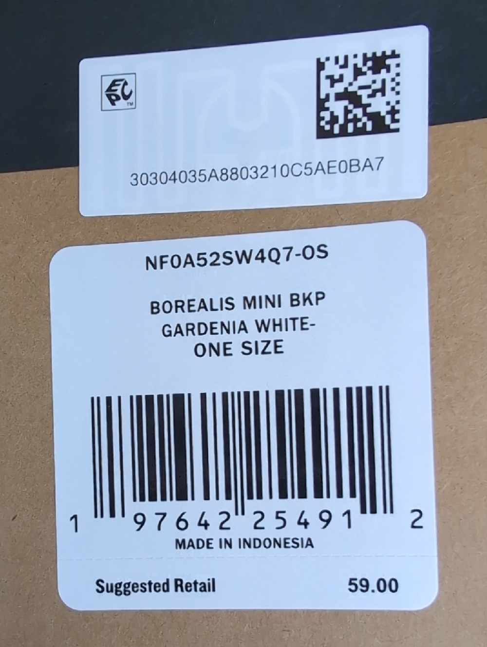 NWT The North Face Borealis MINI Backpack Gardenia White/Ivory NF0A52SW4Q7-OS - Picture 5 of 5